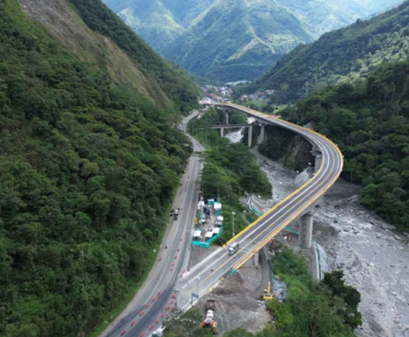 COLOMBIA: Viaducto del km 58 entre Bogotá - Villavicencio entrará en servicio a finales de enero
