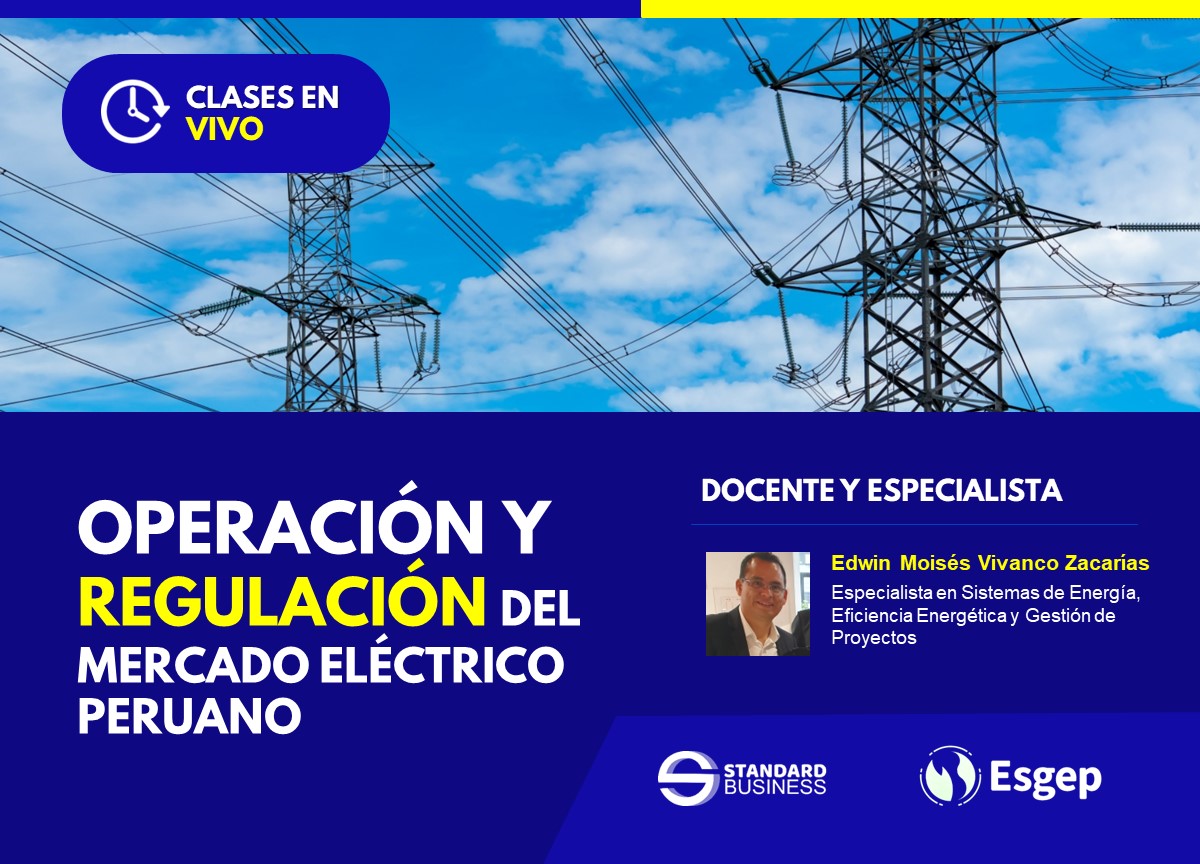 CURSO ESPECIALIZADO EN OPERACIÓN Y REGULACIÓN DEL MERCADO ELÉCTRICO PERUANO
